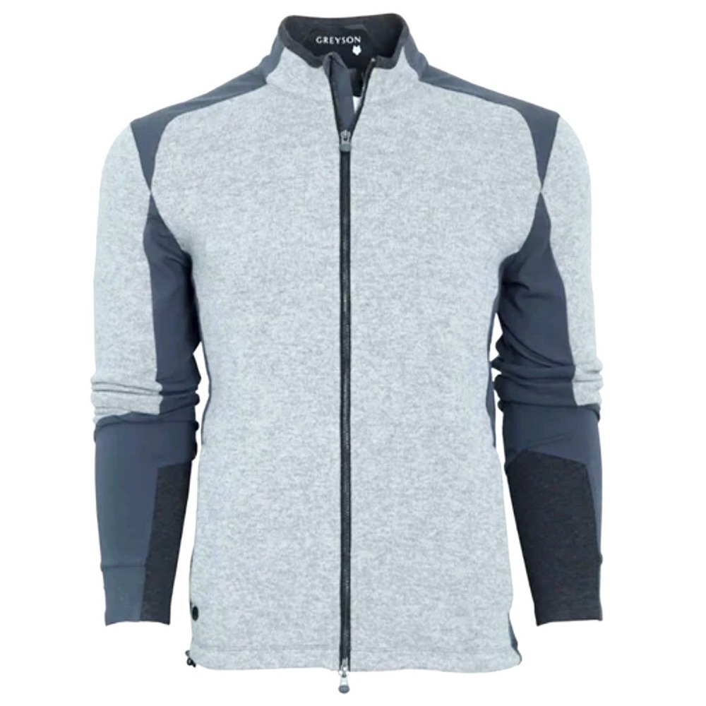 Greyson Sequoia Luxe Wool Blend Hybrid Golf Jacket Mens Size L Gray Country Club